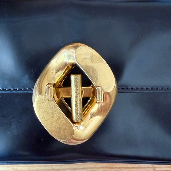 Rebecca Minkoff Small G Black Leather Shoulder Bag - Picture 3 of 4